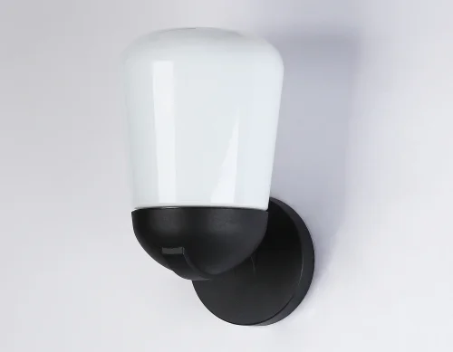 Настенный светильник уличный ST2083 Ambrella light уличный IP54 чёрный на 1 лампу, плафон белый в стиле современный хай-тек E27 фото 5