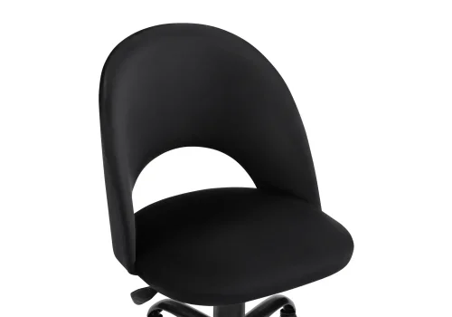 Компьютерное кресло Ирре черное 559275 Woodville, чёрный/велюр, ножки/металл/чёрный, размеры - *960***560*600 фото 5