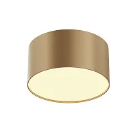 Светильник накладной LED Zon C032CL-12W2.7K-RD-MG Maytoni белый на 1 лампу, основание матовое золото в стиле современный хай-тек круглый