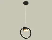 Светильник подвесной XB9102103 Ambrella light золотой чёрный 1 лампа, основание чёрное в стиле хай-тек современный 