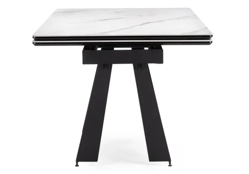 Керамический стол Марвин 160(220)х90х76 белый мрамор / черный 572423 Woodville столешница белая из керамика фото 4