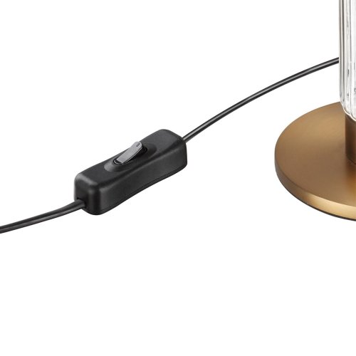 Настольная лампа LED Collier 5455/15TL Odeon Light прозрачная на 1 лампу, основание латунь античное бронза металл в стиле современный фото 6