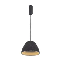 Светильник подвесной LED Welli V11098-PL Moderli чёрный на 1 лампу, основание чёрное в стиле современный лофт 