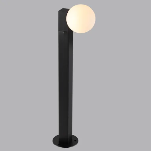 Парковый светильник Viva 7124/1G Odeon Light уличный IP65 чёрный на 1 лампу, плафон белый в стиле современный хай-тек G9 фото 4