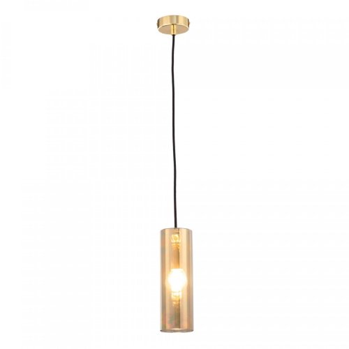 Светильник подвесной Gioia P011PL-01G Maytoni золотой 1 лампа, основание золотое в стиле современный трубочки