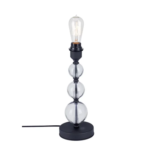 Настольная лампа V2939-1/1L Vitaluce без плафона 1 лампа, основание чёрное металл в стиле арт-деко 