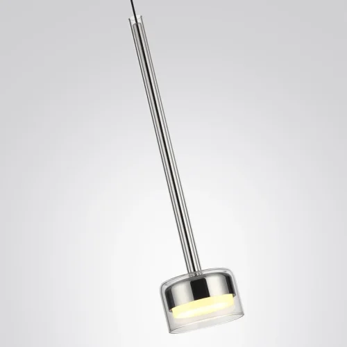 Светильник подвесной Laslo 7151/10L Odeon Light прозрачный на 1 лампу, основание хром в стиле современный классический фото 6 Светильник подвесной Laslo 7151/10L Odeon Light прозрачный на 1 лампу, основание хром в стиле современный классический фото 6