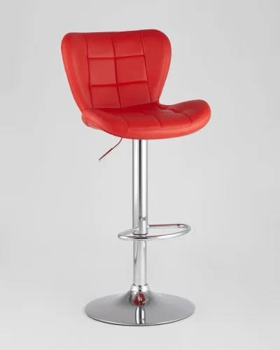 Стул барный ПОРШЕ красный NP (набор 2 шт) УТ000038607 Stool Group, красный/экокожа, ножки/металл/, размеры - 890*1110**** фото 2