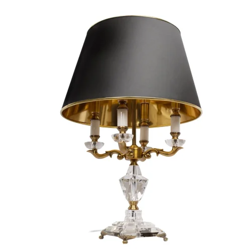 Настольная лампа Сrystal 10280 LOFT IT чёрная 1 лампа, основание прозрачное хрусталь в стиле классический  фото 5