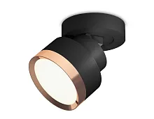 Светильник накладной XM8102005 Ambrella light чёрный 1 лампа, основание чёрное в стиле хай-тек круглый