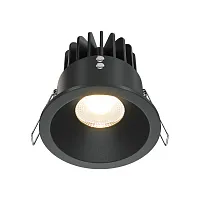Светильник точечный LED Zoom DL034-L12W3K-D-B Maytoni чёрный 1 лампа, основание чёрное в стиле современный 