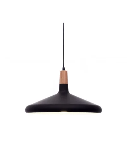 Светильник подвесной Bafido LDP 7754-С BK Lumina Deco чёрный на 1 лампу, основание чёрное в стиле современный минимализм 