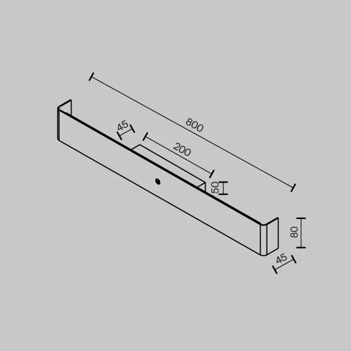 Бра LED Bracket MOD492WL-L16BK Maytoni чёрный на 1 лампу, основание чёрное в стиле современный отражённый свет фото 5 Бра LED Bracket MOD492WL-L16BK Maytoni чёрный на 1 лампу, основание чёрное в стиле современный отражённый свет фото 5
