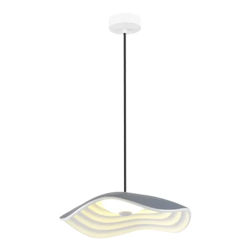 Светильник подвесной LED Oasis SL6208.701.12 ST-Luce серый на 1 лампу, основание белое в стиле минимализм 