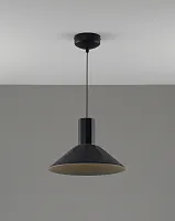 Светильник подвесной LED Ontario V11086-PL Moderli чёрный на 1 лампу, основание чёрное в стиле современный лофт 