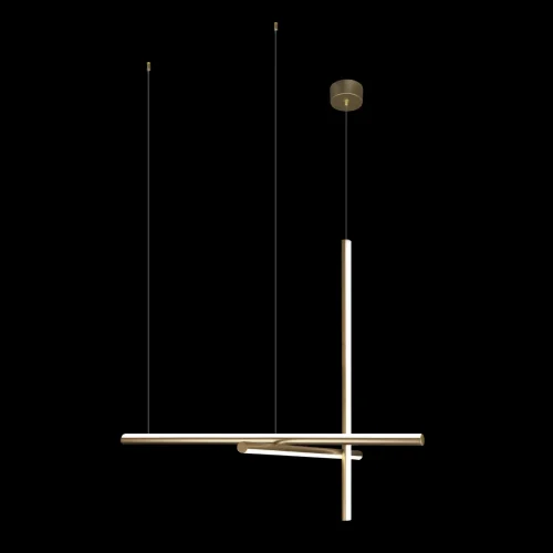 Светильник подвесной LED Coordinates 10393/D LOFT IT белый матовый золото на 3 лампы, основание матовое золото в стиле хай-тек фото 6