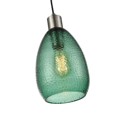 Светильник подвесной Placido 441 VL5055P11 Vele Luce зелёный 1 лампа, основание матовое никель в стиле современный выдувное фото 3