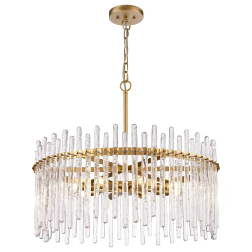 Люстра подвесная Marleen WE328.08.503 Wertmark прозрачная на 8 ламп, основание бронзовое в стиле классический Люстра подвесная Marleen WE328.08.503 Wertmark прозрачная на 8 ламп, основание бронзовое в стиле классический