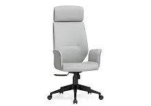 Компьютерное кресло Leo light gray / dark gray 15819 Woodville, серый/экокожа, ножки/металл/чёрный, размеры - *1300***640*700