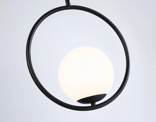 Светильник подвесной TR2592 Ambrella light белый 1 лампа, основание чёрное в стиле современный  фото 6