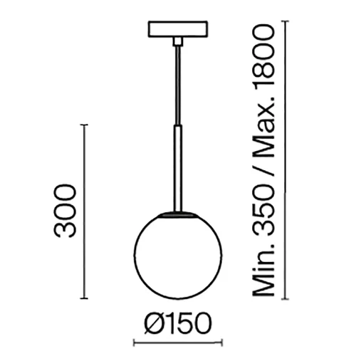 Светильник подвесной Basic form MOD321PL-01W Maytoni белый на 1 лампу, основание белое в стиле современный шар фото 2