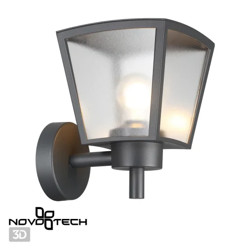 Настенный светильник Park 370943 Novotech уличный IP54 чёрный 1 лампа, плафон прозрачный в стиле хай-тек E27 фото 5