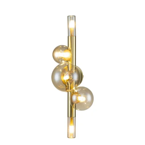 Бра Canto V000249 Indigo янтарный на 5 ламп, основание золотое в стиле современный 