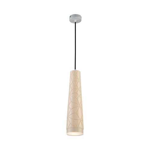 Светильник подвесной Vikont 2713-1P Favourite бежевый 1 лампа, основание бежевое в стиле современный трубочки