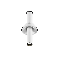 Светильник точечный LED Focus T C140RS-L200-7W3K-W Maytoni белый 1 лампа, основание белое в стиле хай-тек современный трубочки