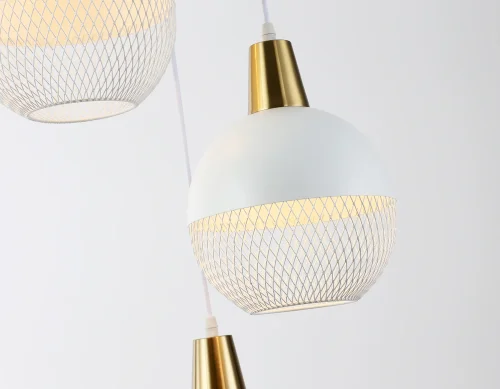 Светильник подвесной TR8503 Ambrella light белый на 3 лампы, основание белое в стиле лофт фото 5