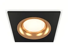 Светильник точечный XC7632005 Ambrella light золотой чёрный 1 лампа, основание чёрное в стиле хай-тек современный 