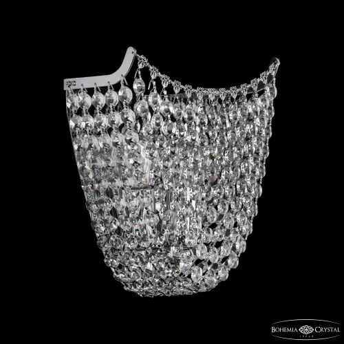 Бра 77071B/22 Ni Bohemia Ivele Crystal прозрачный на 3 лампы, основание никель в стиле классический sp фото 2