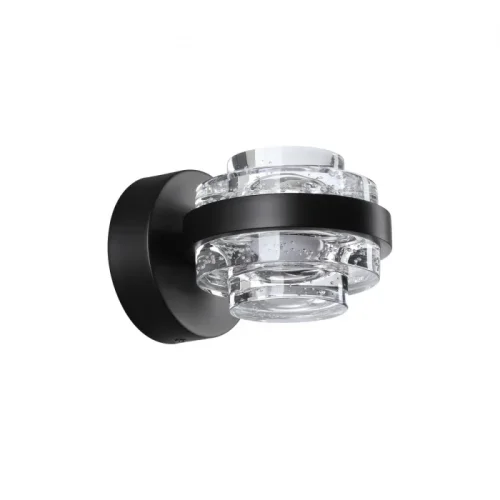 Бра LED Klot 5031/6WL Odeon Light прозрачный на 1 лампа, основание чёрное в стиле современный 