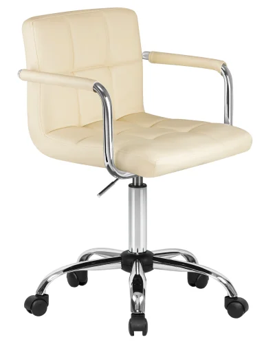 Офисное кресло набор 2 шт. SET-2 9400-LM TERRY, цвет кремовый Dobrin, /экокожа, ножки/металл/хром, размеры - 810*950***580*580 фото 3 Офисное кресло набор 2 шт. SET-2 9400-LM TERRY, цвет кремовый Dobrin, /экокожа, ножки/металл/хром, размеры - 810*950***580*580 фото 3
