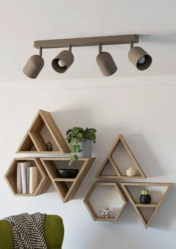 Спот с 4 лампами Tilston 44164 Eglo бежевый E14 в стиле современный лофт фото 3 Спот с 4 лампами Tilston 44164 Eglo бежевый E14 в стиле современный лофт фото 3