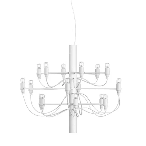 Люстра подвесная Gino 10196/650 White LOFT IT без плафона на 18 ламп, основание белое в стиле современный фото 3