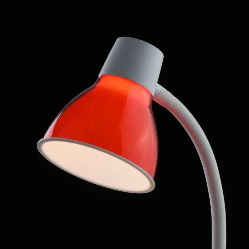 Настольная лампа LED Ракурс 631036201 DeMarkt красная 1 лампа, основание белое полимер в стиле современный  фото 4