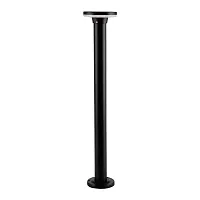 Парковый светильник LED Amsterdam A1213PA-1BK Arte Lamp уличный IP54 чёрный на 1 лампу, плафон чёрный в стиле современный LED