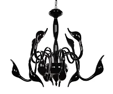 Люстра подвесная Magica LDP 6028-12 BK Lumina Deco чёрная на 12 ламп, основание чёрное в стиле современный 