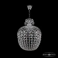 Светильник подвесной 14771/35 Ni Bohemia Ivele Crystal прозрачный 6 ламп, основание никель в стиле классический sp