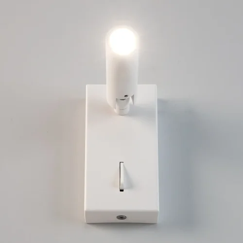 Бра с выключателем LED Декарт CL704350 Citilux белый на 1 лампа, основание белое в стиле современный для чтения фото 8