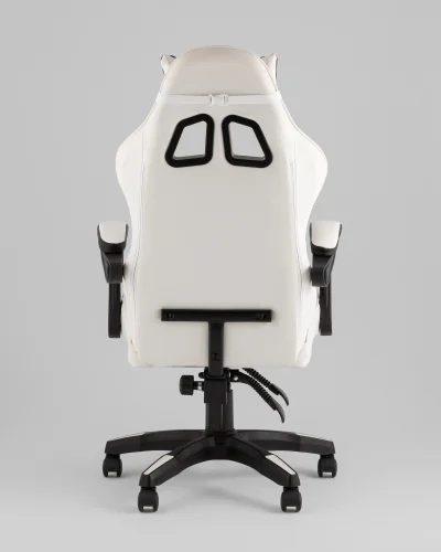 Кресло спортивное TopChairs Phantom, бело-черный УТ000039470 Stool Group, белый/экокожа, ножки/пластик/чёрный, размеры - *1270**** фото 5