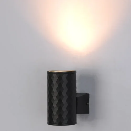 Настенный светильник уличный Hyadum A3458AL-1BK Arte Lamp уличный IP54 чёрный на 1 лампу, плафон чёрный в стиле современный GU10 фото 3