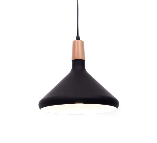 Светильник подвесной Bafido  LDP 7754-B BK+WT Lumina Deco чёрный 1 лампа, основание чёрное в стиле современный минимализм  фото 2