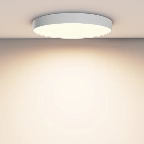 Светильник потолочный LED Zon C032CL-90W3K-RD-W Maytoni белый на 1 лампу, основание белое в стиле современный круглый тарелка фото 12