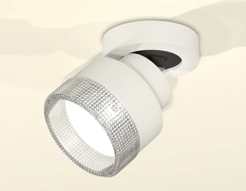 Светильник накладной XM8101040 Ambrella light белый 1 лампа, основание белое в стиле хай-тек круглый фото 3