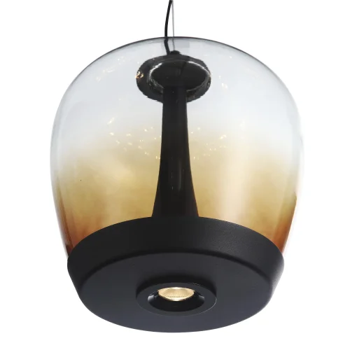 Светильник подвесной LED Ripple SL6014.413.01 ST-Luce коричневый 1 лампа, основание чёрное в стиле хай-тек современный  фото 2