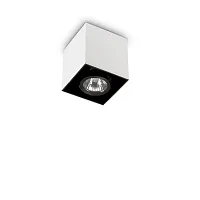 Светильник накладной MOOD PL1 D09 SQUARE BIANCO Ideal Lux белый 1 лампа, основание белое в стиле современный квадратный