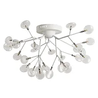 Люстра потолочная Candy A7274PL-27WH Arte Lamp прозрачная на 27 ламп, основание белое в стиле современный ветви