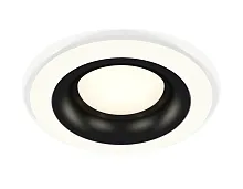Светильник точечный XC7621002 Ambrella light чёрный белый 1 лампа, основание чёрное в стиле хай-тек современный 